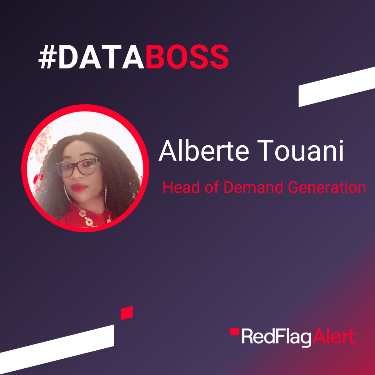 #Databoss of Red Flag Alert: Alberte Touani