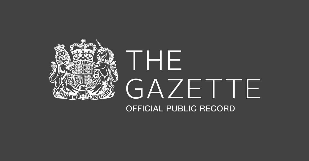 Why would a company get First Gazette Notice?