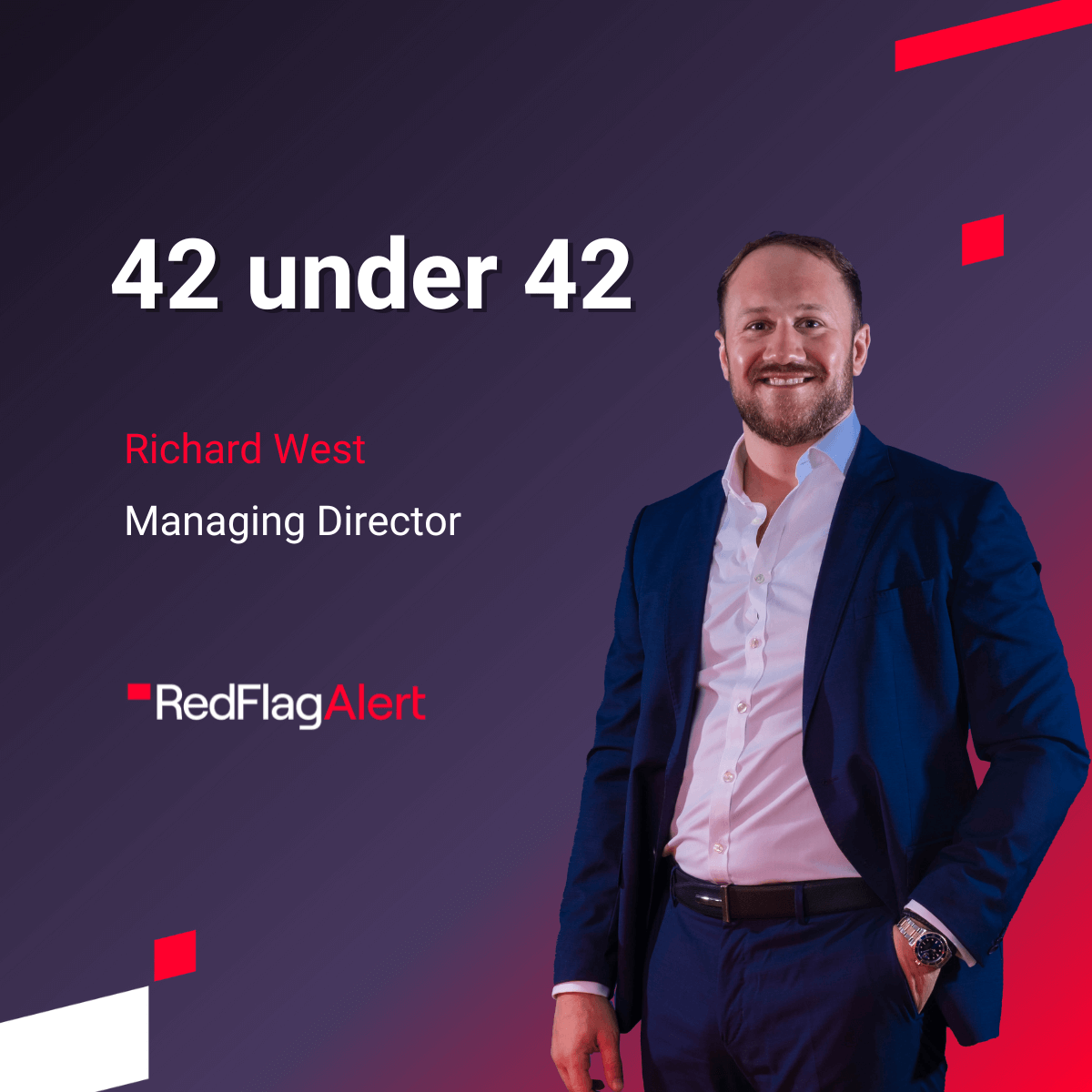 Richard West, Red Flag Alert’s MD, named in 42 under 42 list