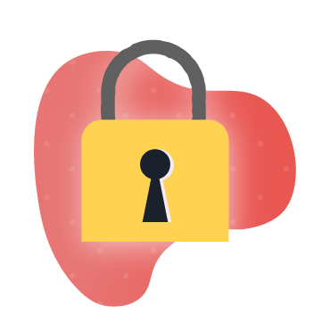 Red Flag Alert Protect Your Business Padlock Icon